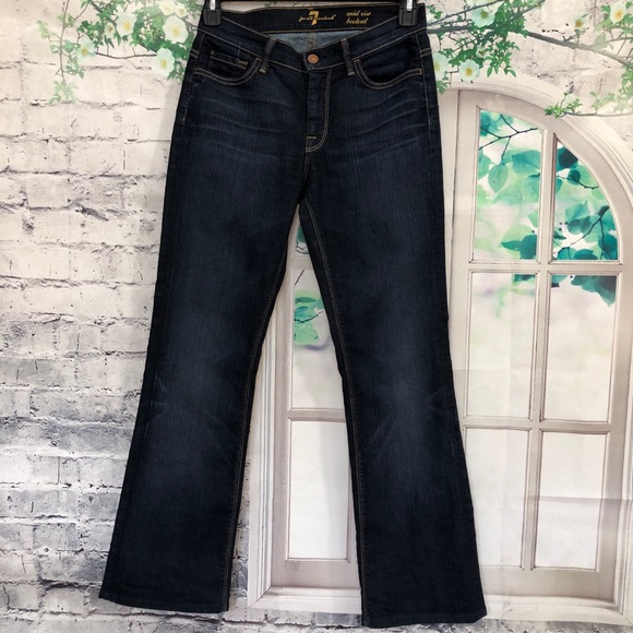 7 For All Mankind Mid Rise Bootcut Jeans - Picture 4 of 12